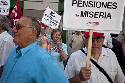 Resultado de imaxes para pensiones en España